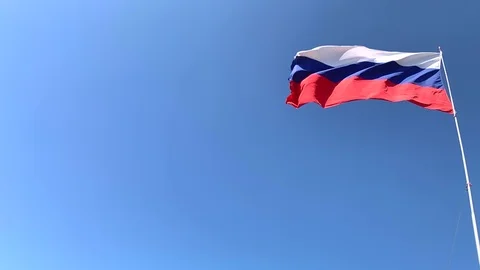 Russian flag Stock Footage 117284968