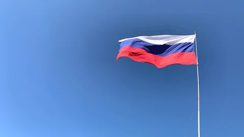 Russian flag Stock Footage 117284989