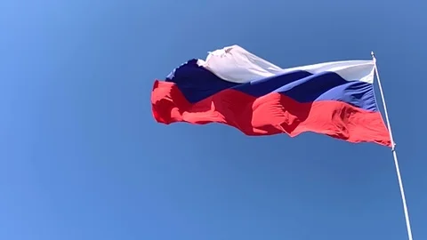 Russian flag Stock Footage 117285035