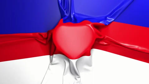 Russian flag Stock Footage 135274796