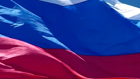 Russian flag Stock Footage 334439013