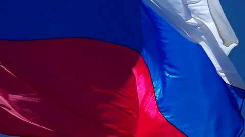 Russian flag Stock Footage 334439023
