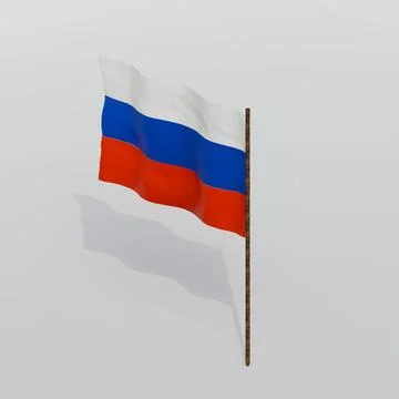 The Russian flag is of good quality Stock Illustration