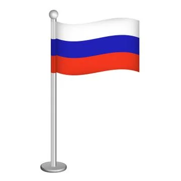 Russian flag Stock Illustration