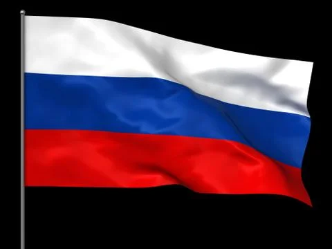 Russian flag Stock Illustration