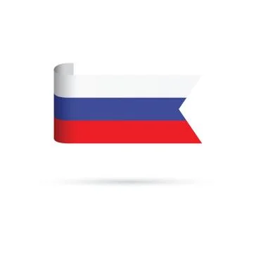Russian flag Illustrazione stock