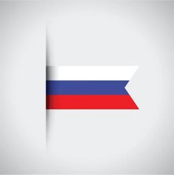 Russian flag Stock Illustration