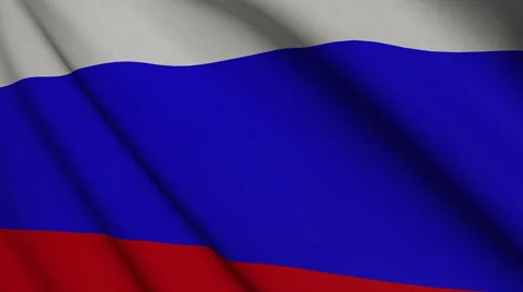 Russian Flag. Loop. 스톡 동영상 42894658