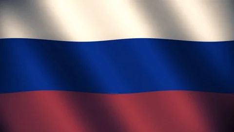 Russian Flag Loop Stock Footage 102392243
