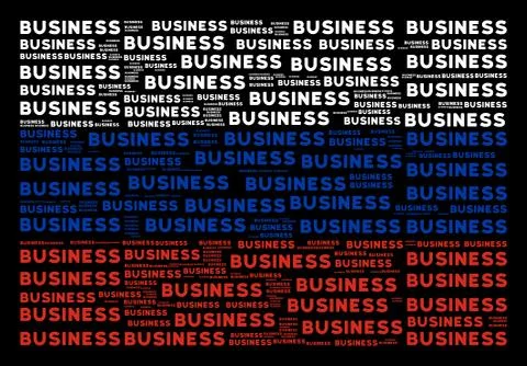 Russian Flag Pattern of Business Texts Stock Illustration