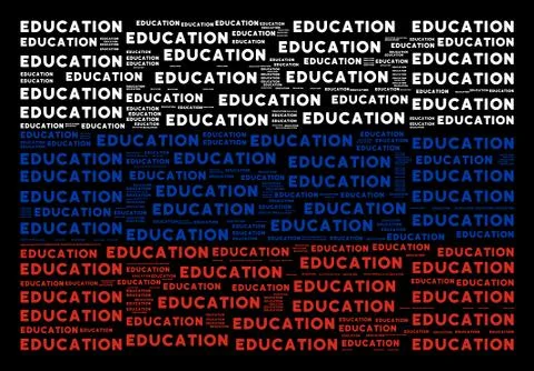 Russian Flag Pattern of Education Texts Stock Illustration