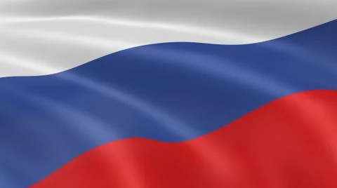 Russian flag Foto stock