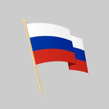 Russian flag. Vector illustration Stock Illustration