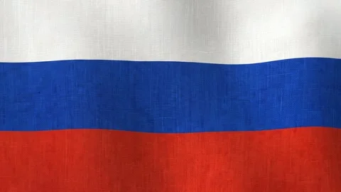 Russian flag waving in the breeze Stock Footage 340523259