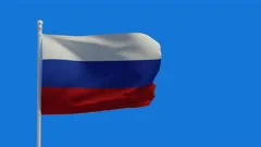 Russian Flag Waving In The Wind - Openclipart