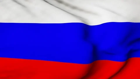 The Russian flag waving in the wind Stock Footage 88156414