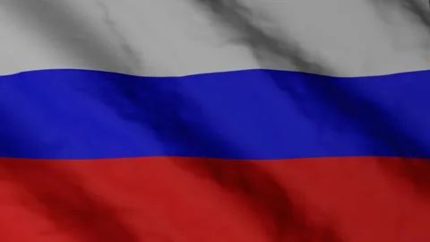 Russian flag waving in the wind. Russian Federation national flag video footage Stock Footage 168470369