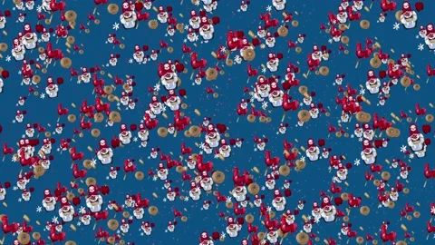 Russian folk background. Blue background. Fair items. 4K. Matryoshka dolls 스톡 동영상 168351896