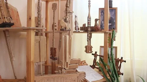 Russian folk instrument Stock Footage 76362592
