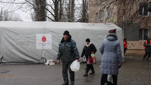 Russian forces launch night attack against Odessa, ODESSA, UA - 12 Feb 2026 Stockbeeldmateriaal 328709699