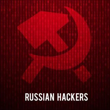 Russian hackers. Abstract Matrix Background Stock Illustration