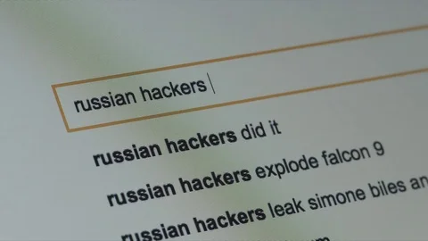RUSSIAN HACKERS search query in browser - Macro Stock-Footage 75148874