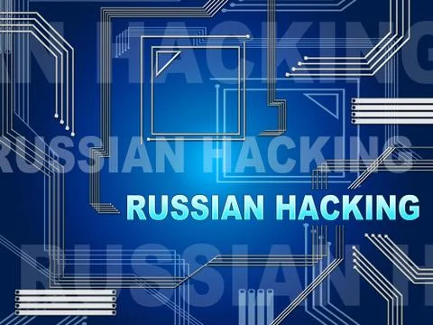 Russian Hacking Election Attack Alert 2d Illustration イラスト素材