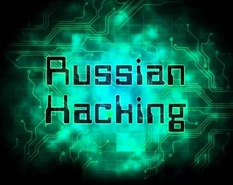 Russian Hacking Election Attack Alert 2d Illustration Stock Illustration