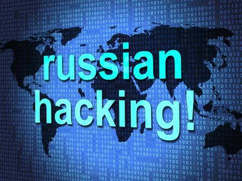 Russian Hacking Map Shows Election Data 3d Illustration Illustrazione stock