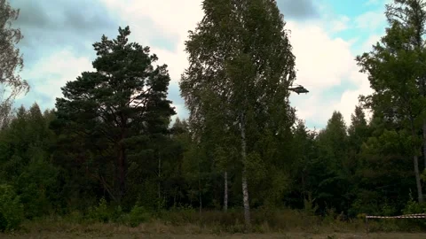 Russian helicopter flyby Stock-Footage 251631425