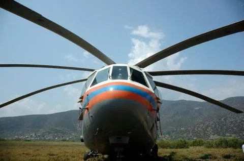 Russian helicopter Stock Photos