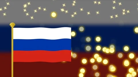 Russian holiday animation Stock Footage 194386507