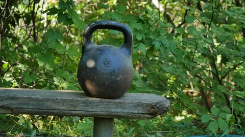 Russian Kettlebell Video stock 78740179