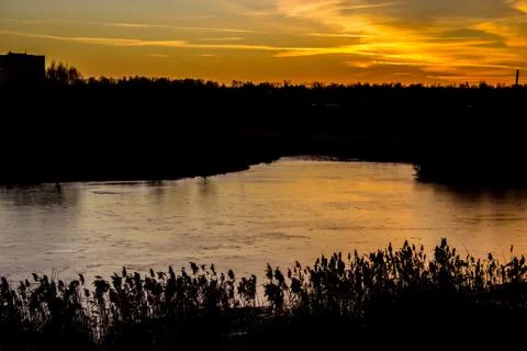 Russian landscape Stockfoto's