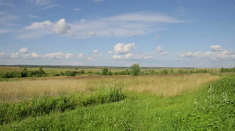 Russian landscape timelapse Stock Footage 52519369
