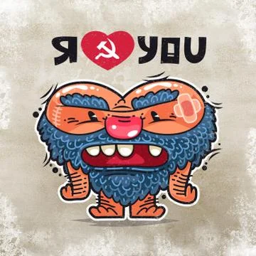Russian Love Stock Illustration