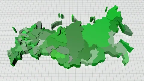 Russian Map Animation Stock Footage 87459234
