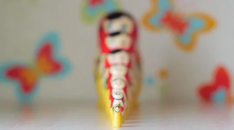 Russian Matryoshka Doll Stock Footage 56160800