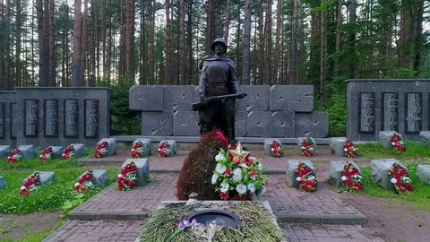 Russian memorial Stock Footage 81433441