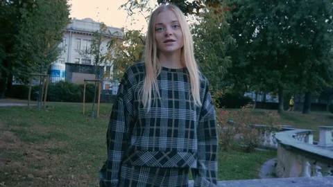 Russian model in Milan Stock Footage 98310660