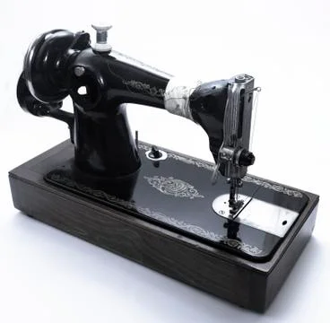 Russian model old hand-sewing machine Stock Photos
