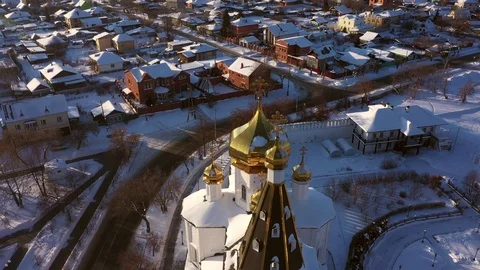 Russian monastery Stock Footage 101712812