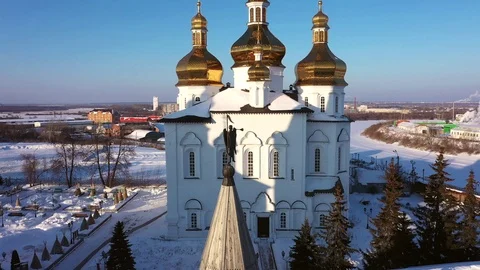 Russian monastery Stock Footage 101712884