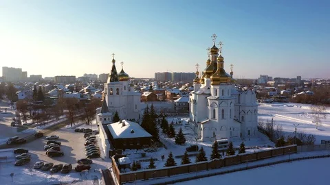 Russian monastery Stock Footage 101713250