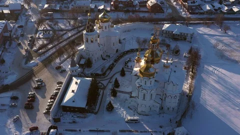 Russian monastery Stock Footage 101713321