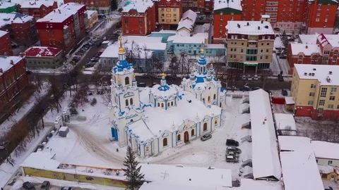 Russian monastery Stock Footage 103310090