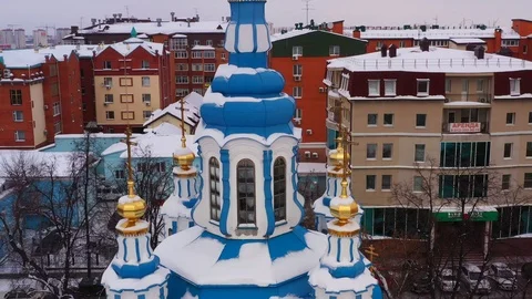 Russian monastery Stock Footage 103310205