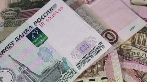 Russian money Video stock 40664884