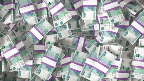 Russian money heap Stock-Footage 70051619