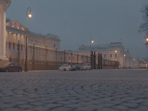 The Russian Museum at Sunset Video stock 83794337